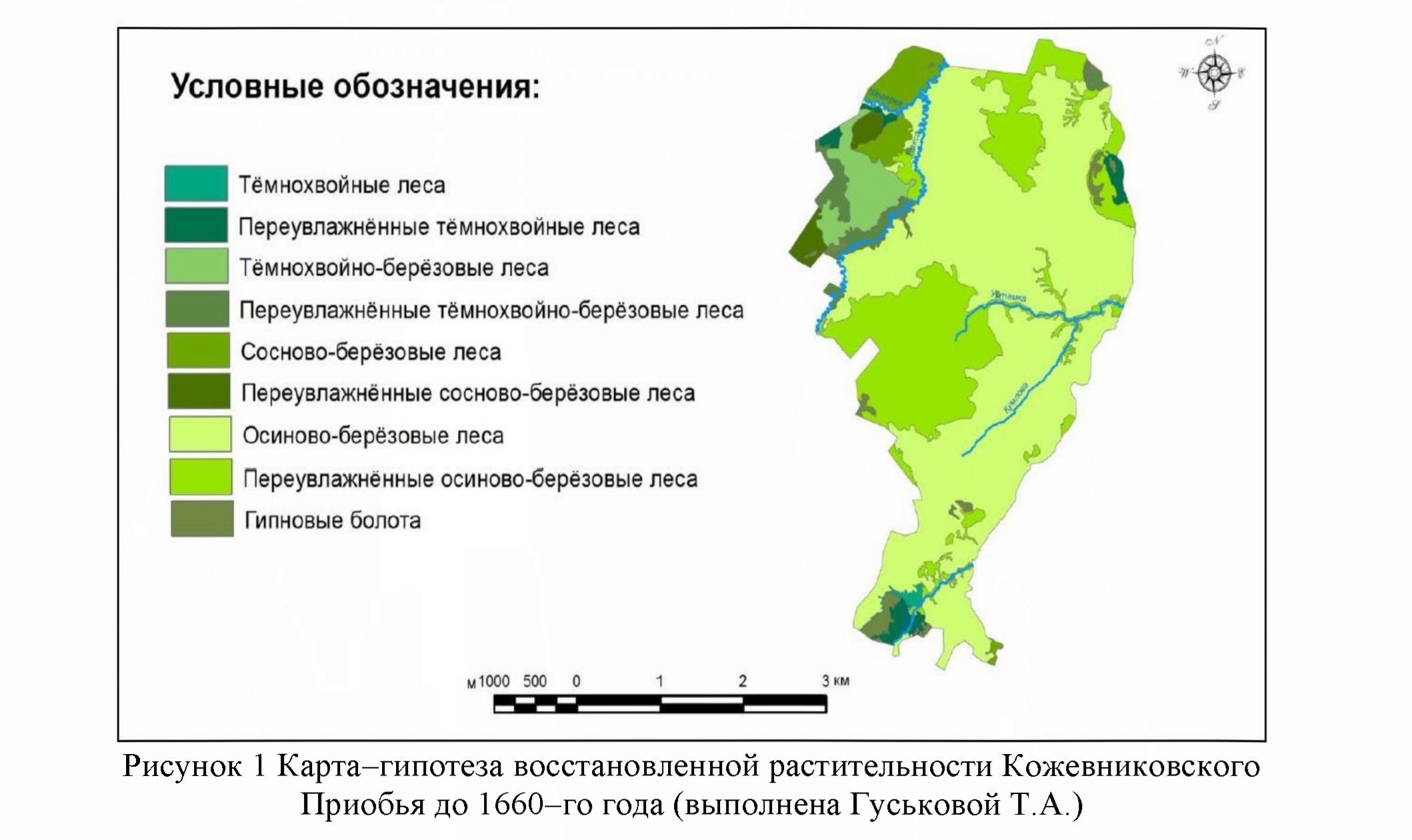 Анализ изменения ландшафтов кожевниковского приобья в исторический период