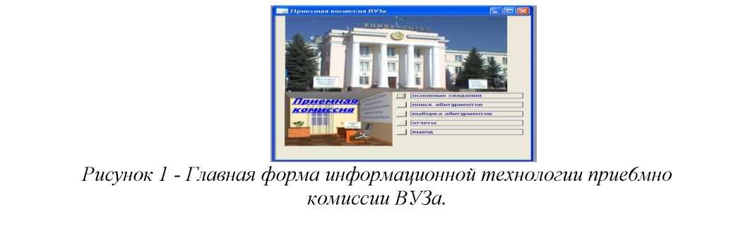 Программа документооборота, используемая для оптимизации работы приемной комиссии ВУЗА