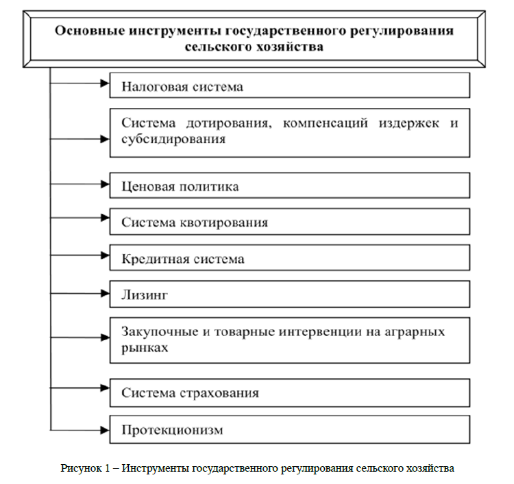 Инструменты государственного регулирования сельского хозяйства и аграрного рынка Казахстана